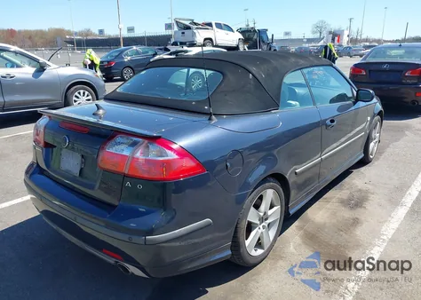 2006 Saab 9-3 Aero from USA, damaged, VIN YS3FH71U866110676